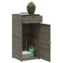 PE grey rattan garden storage cabinet 55x55x111 cm by , Outdoor storage boxes - Ref: Foro24-365561, Price: 127,45 €, Discount: %