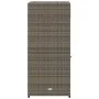 PE grey rattan garden storage cabinet 55x55x111 cm by , Outdoor storage boxes - Ref: Foro24-365561, Price: 127,45 €, Discount: %