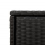 PE Rattan Gartenschrank schwarz 105x55x113 cm von , Aufbewahrungsboxen für den Außenbereich - Ref: Foro24-365563, Preis: 186,...