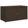 PE Rattan Gartenschrank braun 110x55x60,5 cm von , Aufbewahrungsboxen für den Außenbereich - Ref: Foro24-365568, Preis: 148,1...