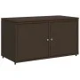 PE Rattan Gartenschrank braun 110x55x60,5 cm von , Aufbewahrungsboxen für den Außenbereich - Ref: Foro24-365568, Preis: 149,5...