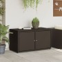 PE Rattan Gartenschrank braun 110x55x60,5 cm von , Aufbewahrungsboxen für den Außenbereich - Ref: Foro24-365568, Preis: 148,1...