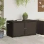 PE Rattan Gartenschrank braun 110x55x60,5 cm von , Aufbewahrungsboxen für den Außenbereich - Ref: Foro24-365568, Preis: 149,5...