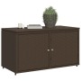 PE Rattan Gartenschrank braun 110x55x60,5 cm von , Aufbewahrungsboxen für den Außenbereich - Ref: Foro24-365568, Preis: 148,1...