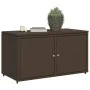 PE Rattan Gartenschrank braun 110x55x60,5 cm von , Aufbewahrungsboxen für den Außenbereich - Ref: Foro24-365568, Preis: 149,5...