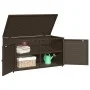 PE Rattan Gartenschrank braun 110x55x60,5 cm von , Aufbewahrungsboxen für den Außenbereich - Ref: Foro24-365568, Preis: 149,5...