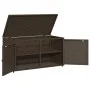 PE Rattan Gartenschrank braun 110x55x60,5 cm von , Aufbewahrungsboxen für den Außenbereich - Ref: Foro24-365568, Preis: 149,5...