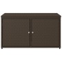PE Rattan Gartenschrank braun 110x55x60,5 cm von , Aufbewahrungsboxen für den Außenbereich - Ref: Foro24-365568, Preis: 148,1...