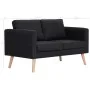 2-Sitzer-Sofa aus schwarzem Stoff von vidaXL, Sofas - Ref: Foro24-281359, Preis: 242,33 €, Rabatt: %