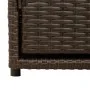 PE Rattan Gartenschrank braun 110x55x60,5 cm von , Aufbewahrungsboxen für den Außenbereich - Ref: Foro24-365568, Preis: 149,5...