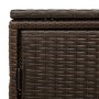 PE Rattan Gartenschrank braun 110x55x60,5 cm von , Aufbewahrungsboxen für den Außenbereich - Ref: Foro24-365568, Preis: 148,1...