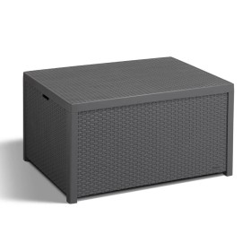 Keter Mesa con almacenaje Arica grafito de , Cajas de almacenaje para exteriores - Ref: Foro24-408954, Precio: 83,78 €, Descu...