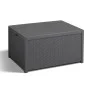 Keter Mesa con almacenaje Arica grafito de , Cajas de almacenaje para exteriores - Ref: Foro24-408954, Precio: 83,91 €, Descu...