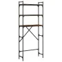 Estantería lavadora madera ingeniería roble humo 67x25x163 cm by , Accessories for washing machines and dryers - Ref: Foro24-...