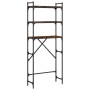 Estantería lavadora madera ingeniería roble humo 67x25x163 cm by , Accessories for washing machines and dryers - Ref: Foro24-...