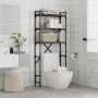 Estantería lavadora madera ingeniería roble humo 67x25x163 cm by , Accessories for washing machines and dryers - Ref: Foro24-...