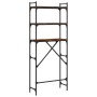 Estantería lavadora madera ingeniería roble humo 67x25x163 cm by , Accessories for washing machines and dryers - Ref: Foro24-...