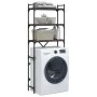 Regal Regal Waschmaschine aus Eichenholz 67x25x163 cm in Braun. von , Zubehör für Waschmaschinen und Trockner - Ref: Foro24-8...