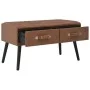 Mesa de centro de cuero sintético marrón oscuro 80x40x46 cm by vidaXL, Coffee table - Ref: Foro24-247544, Price: 67,00 €, Dis...