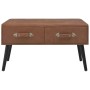 Mesa de centro de cuero sintético marrón oscuro 80x40x46 cm von vidaXL, Couchtisch - Ref: Foro24-247544, Preis: 73,29 €, Raba...