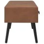 Mesa de centro de cuero sintético marrón oscuro 80x40x46 cm by vidaXL, Coffee table - Ref: Foro24-247544, Price: 67,00 €, Dis...