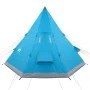 Tienda de campaña tipi para 4 personas impermeable azul by , tents - Ref: Foro24-94381, Price: 118,02 €, Discount: %