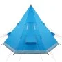 Tienda de campaña tipi para 4 personas impermeable azul by , tents - Ref: Foro24-94381, Price: 118,02 €, Discount: %