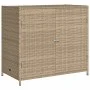 Armario de almacenaje de jardín ratán PE beige 83x45x76 cm by , Outdoor storage boxes - Ref: Foro24-365546, Price: 121,02 €, ...