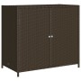 Garten-Aufbewahrungsschrank aus braunem PE-Rattan 83x45x76 cm von , Aufbewahrungsboxen für den Außenbereich - Ref: Foro24-365...