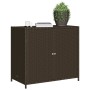 Garten-Aufbewahrungsschrank aus braunem PE-Rattan 83x45x76 cm von , Aufbewahrungsboxen für den Außenbereich - Ref: Foro24-365...