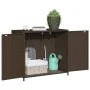 Armario de almacenaje de jardín ratán PE marrón 83x45x76 cm by , Outdoor storage boxes - Ref: Foro24-365544, Price: 119,44 €,...