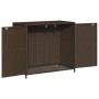 Garten-Aufbewahrungsschrank aus braunem PE-Rattan 83x45x76 cm von , Aufbewahrungsboxen für den Außenbereich - Ref: Foro24-365...