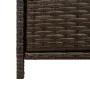 Armario de almacenaje de jardín ratán PE marrón 83x45x76 cm by , Outdoor storage boxes - Ref: Foro24-365544, Price: 119,44 €,...