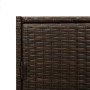 Armario de almacenaje de jardín ratán PE marrón 83x45x76 cm by , Outdoor storage boxes - Ref: Foro24-365544, Price: 113,57 €,...