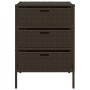 Garten-Aufbewahrungsschrank aus braunem PE-Rattan 55x59x80 cm von , Aufbewahrungsboxen für den Außenbereich - Ref: Foro24-365...