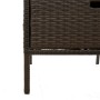 Garten-Aufbewahrungsschrank aus braunem PE-Rattan 55x59x80 cm von , Aufbewahrungsboxen für den Außenbereich - Ref: Foro24-365...