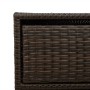 Garten-Aufbewahrungsschrank aus braunem PE-Rattan 55x59x80 cm von , Aufbewahrungsboxen für den Außenbereich - Ref: Foro24-365...