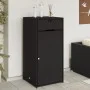 Garten-Aufbewahrungsschrank aus schwarzem PE-Rattan 55x55x111 cm von , Aufbewahrungsboxen für den Außenbereich - Ref: Foro24-...