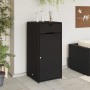 Armario de almacenaje de jardín ratán PE negro 55x55x111 cm by , Outdoor storage boxes - Ref: Foro24-365559, Price: 112,99 €,...
