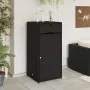 Garten-Aufbewahrungsschrank aus schwarzem PE-Rattan 55x55x111 cm von , Aufbewahrungsboxen für den Außenbereich - Ref: Foro24-...
