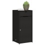 Armario de almacenaje de jardín ratán PE negro 55x55x111 cm by , Outdoor storage boxes - Ref: Foro24-365559, Price: 112,99 €,...