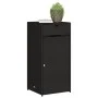Garten-Aufbewahrungsschrank aus schwarzem PE-Rattan 55x55x111 cm von , Aufbewahrungsboxen für den Außenbereich - Ref: Foro24-...