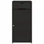 Armario de almacenaje de jardín ratán PE negro 55x55x111 cm by , Outdoor storage boxes - Ref: Foro24-365559, Price: 118,25 €,...
