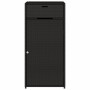 Armario de almacenaje de jardín ratán PE negro 55x55x111 cm by , Outdoor storage boxes - Ref: Foro24-365559, Price: 112,99 €,...