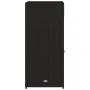 Armario de almacenaje de jardín ratán PE negro 55x55x111 cm by , Outdoor storage boxes - Ref: Foro24-365559, Price: 118,25 €,...