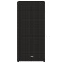 Armario de almacenaje de jardín ratán PE negro 55x55x111 cm by , Outdoor storage boxes - Ref: Foro24-365559, Price: 112,99 €,...