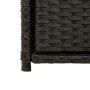 Armario de almacenaje de jardín ratán PE negro 55x55x111 cm by , Outdoor storage boxes - Ref: Foro24-365559, Price: 118,25 €,...
