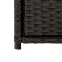 Armario de almacenaje de jardín ratán PE negro 55x55x111 cm by , Outdoor storage boxes - Ref: Foro24-365559, Price: 112,99 €,...
