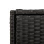 Armario de almacenaje de jardín ratán PE negro 55x55x111 cm by , Outdoor storage boxes - Ref: Foro24-365559, Price: 112,99 €,...