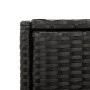 Garten-Aufbewahrungsschrank aus schwarzem PE-Rattan 55x55x111 cm von , Aufbewahrungsboxen für den Außenbereich - Ref: Foro24-...